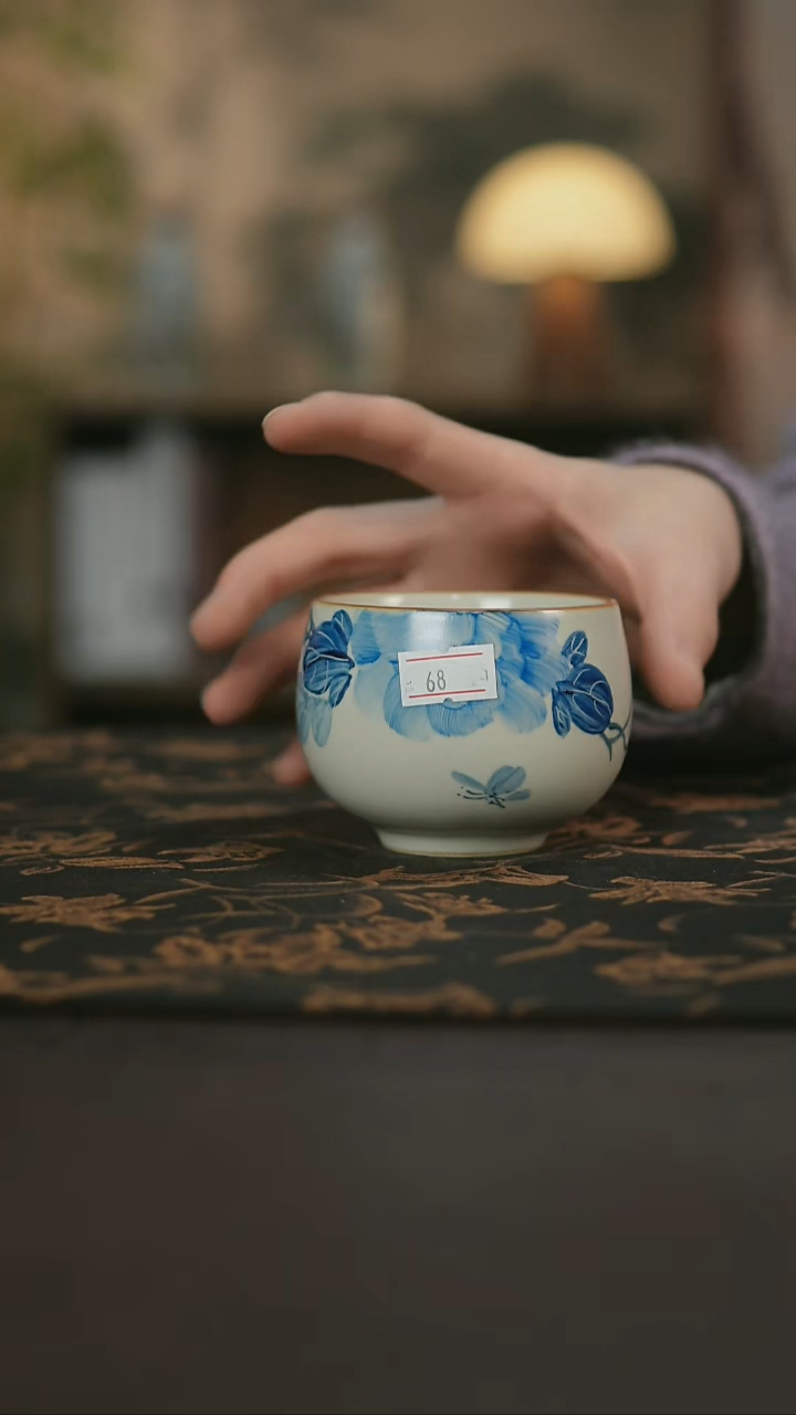 景德镇陶瓷杯碗柴烧多人