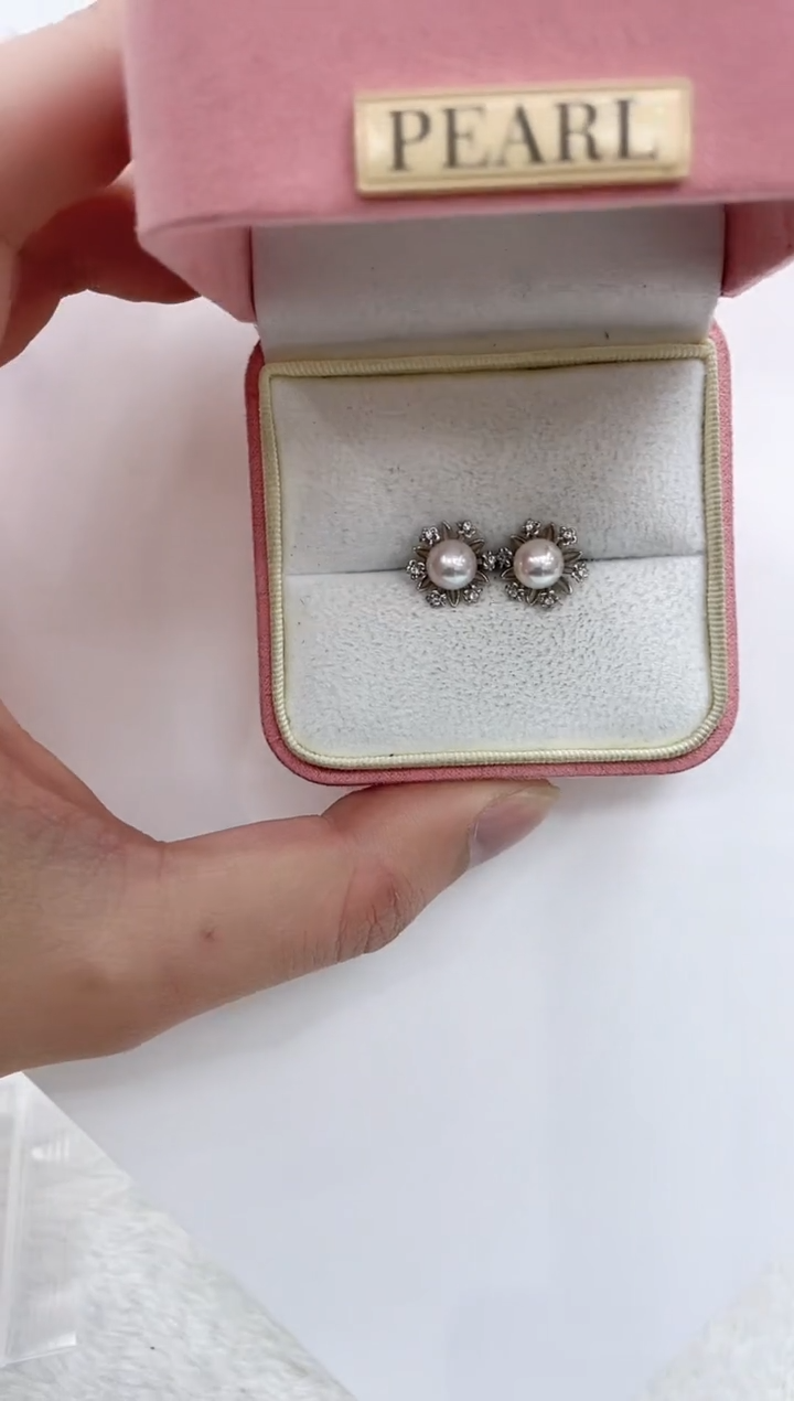 【闪购商品】海水珍珠耳饰银S925镶嵌海水珍珠耳饰