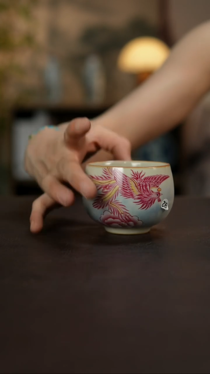 杯景德镇陶瓷杯碗柴烧多人
