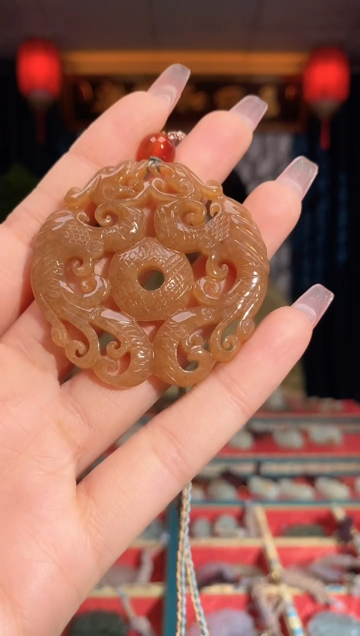 【闪购商品】和田玉颈饰未镶嵌龙凤