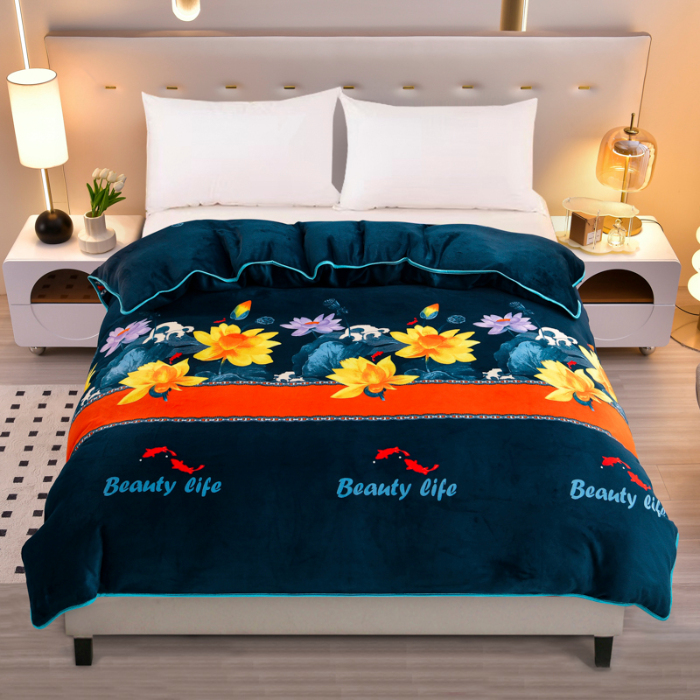 店长推荐2025新款加厚牛奶绒单被套金貂法莱绒冬季保暖单品被套