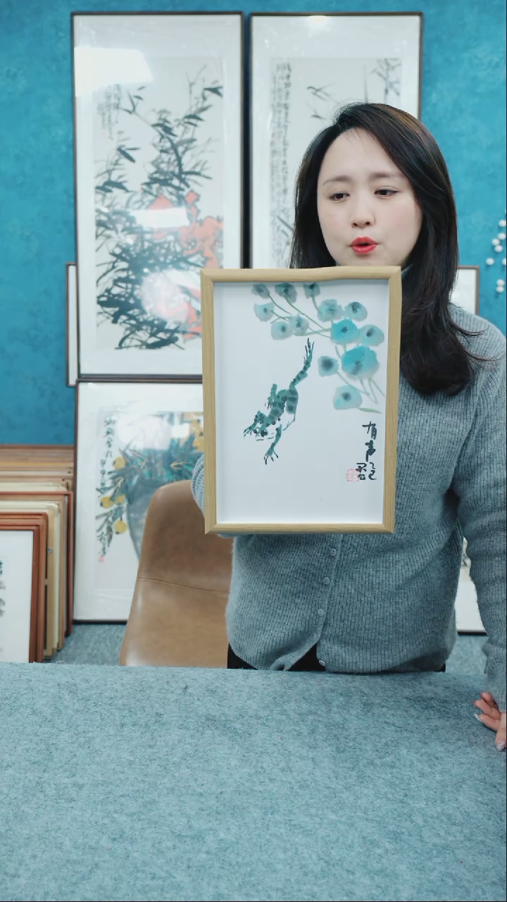 【闪购商品】国画10寸本土老师木质摆台