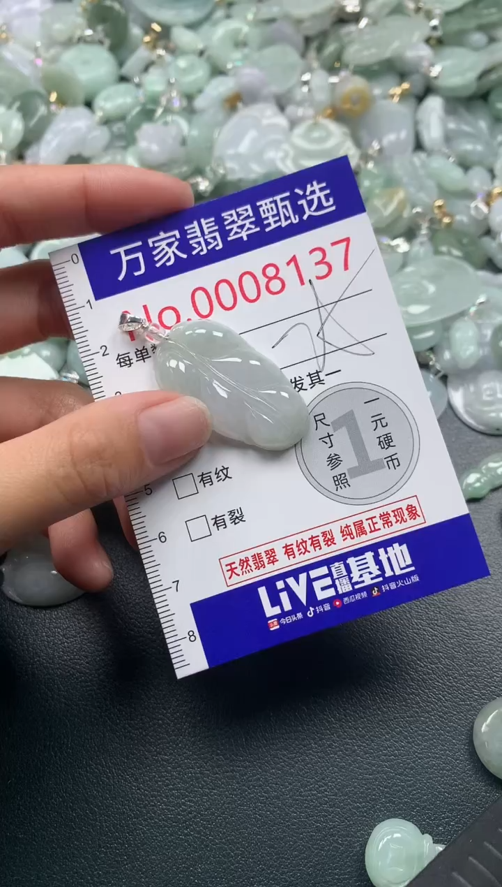 吊坠(不含链)未镶嵌翡翠8137