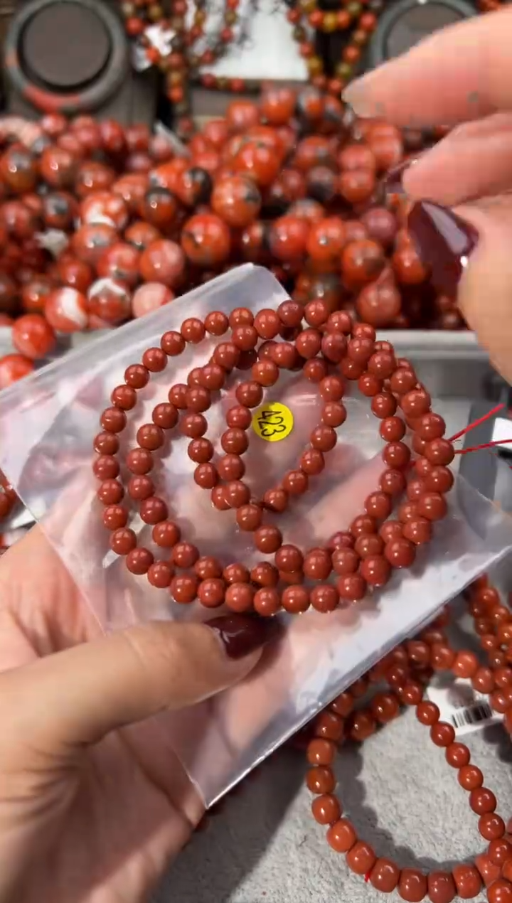 未镶嵌手串南红玛瑙6+