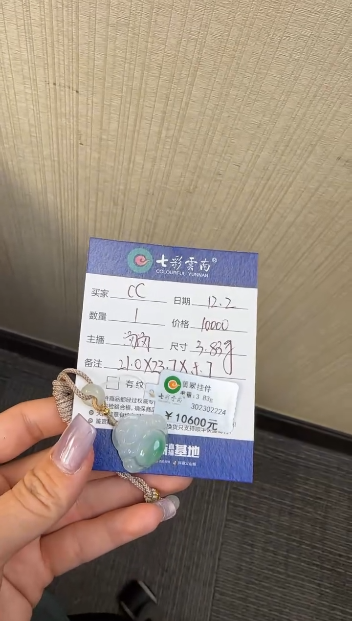颈饰未镶嵌翡翠c*佛公