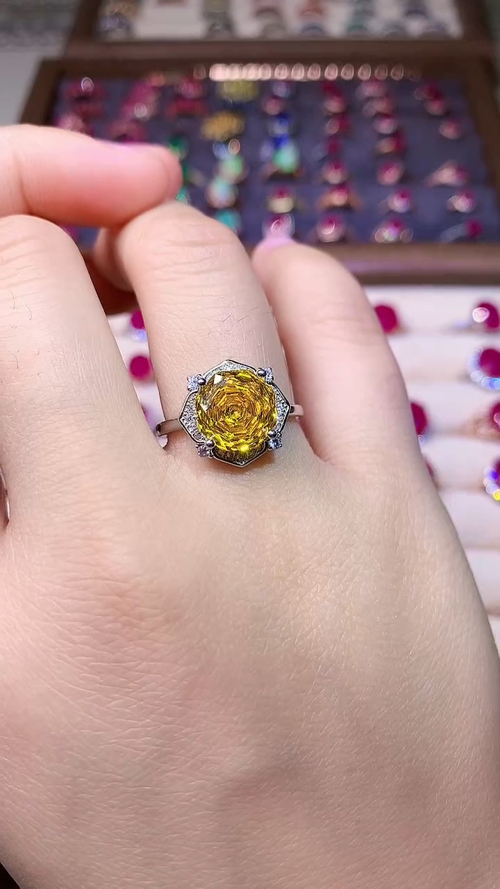 【闪购商品】蓝宝石戒指银S925镶嵌000