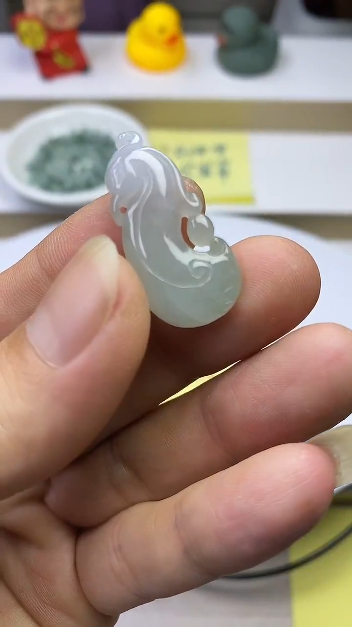 颈饰未镶嵌翡翠6天然缅甸翡翠A货