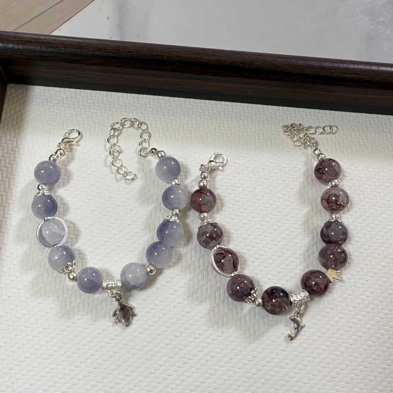 非金属玻璃手链 琉璃手串成品个性时尚百搭