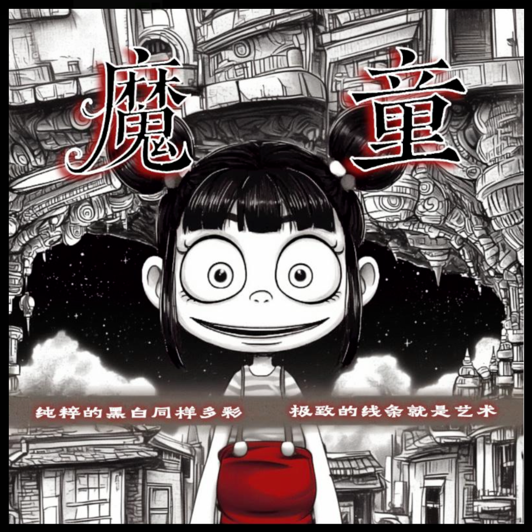 【拆盒】黑白《魔童》系列 手绘盲盒收藏卡（代拆）