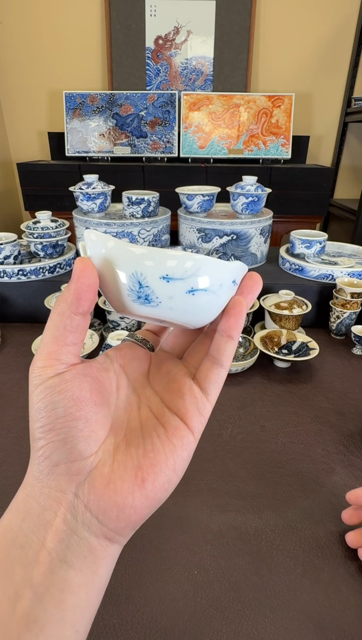 鱼趣小茶则京德制