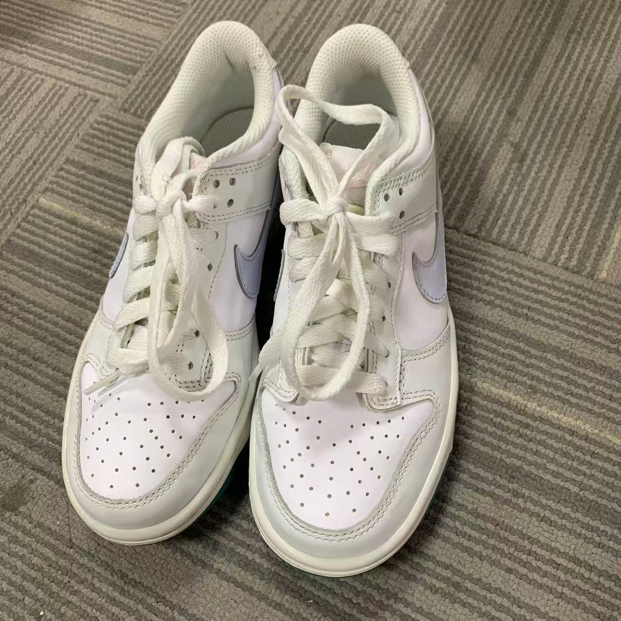 (瑕疵慎拍) Nike/耐克 Dunk Low(GS)低帮休闲板鞋FD9911-101-35.5