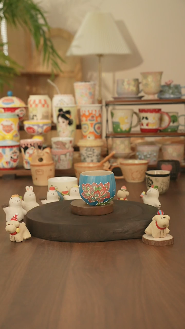 杯子景德镇原创手作陶瓷