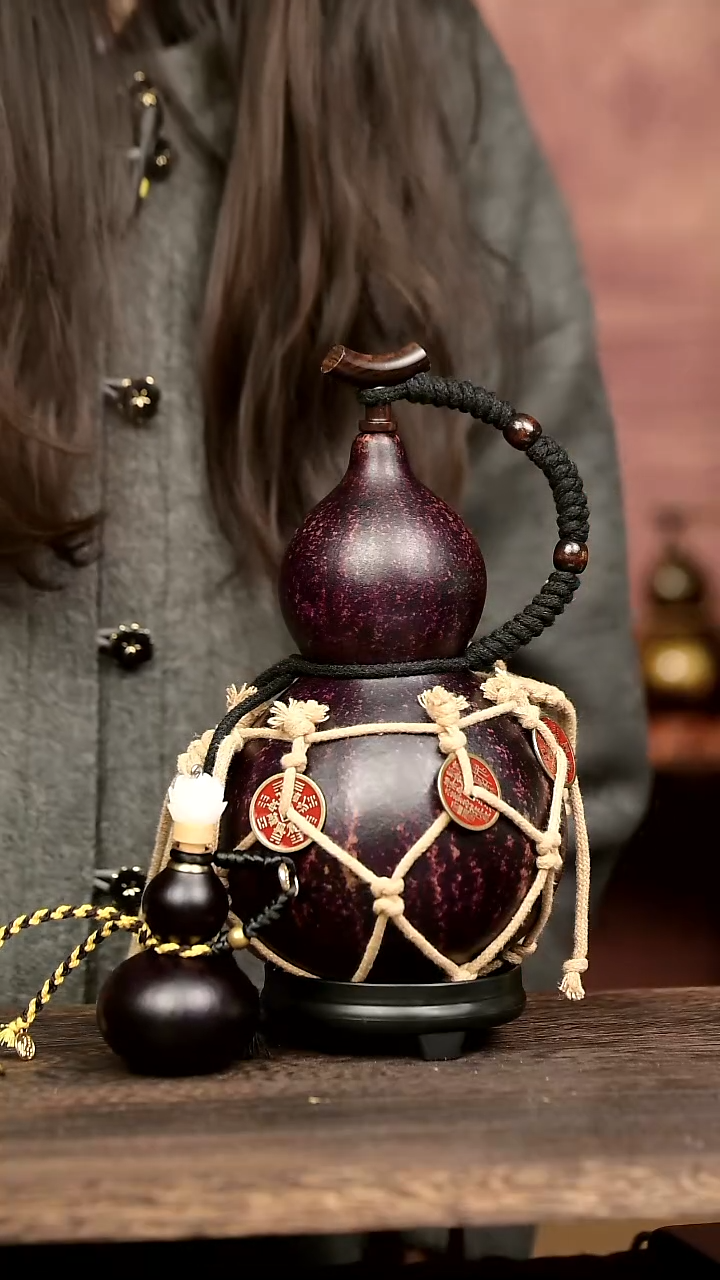 ?**云599号中药煮色  大漆葫芦水壶/酒壶 一物一拍