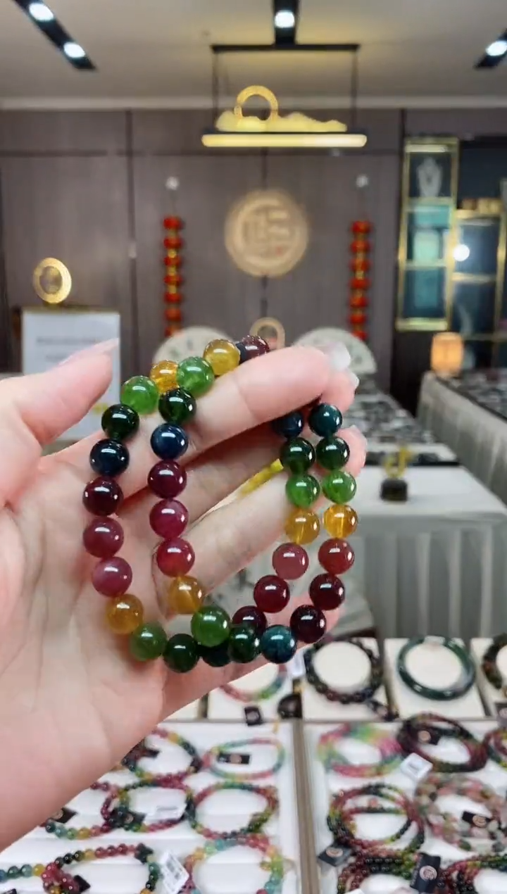 【闪购商品】碧玺单圈手串9mm+未镶嵌（多样性发一条）hon