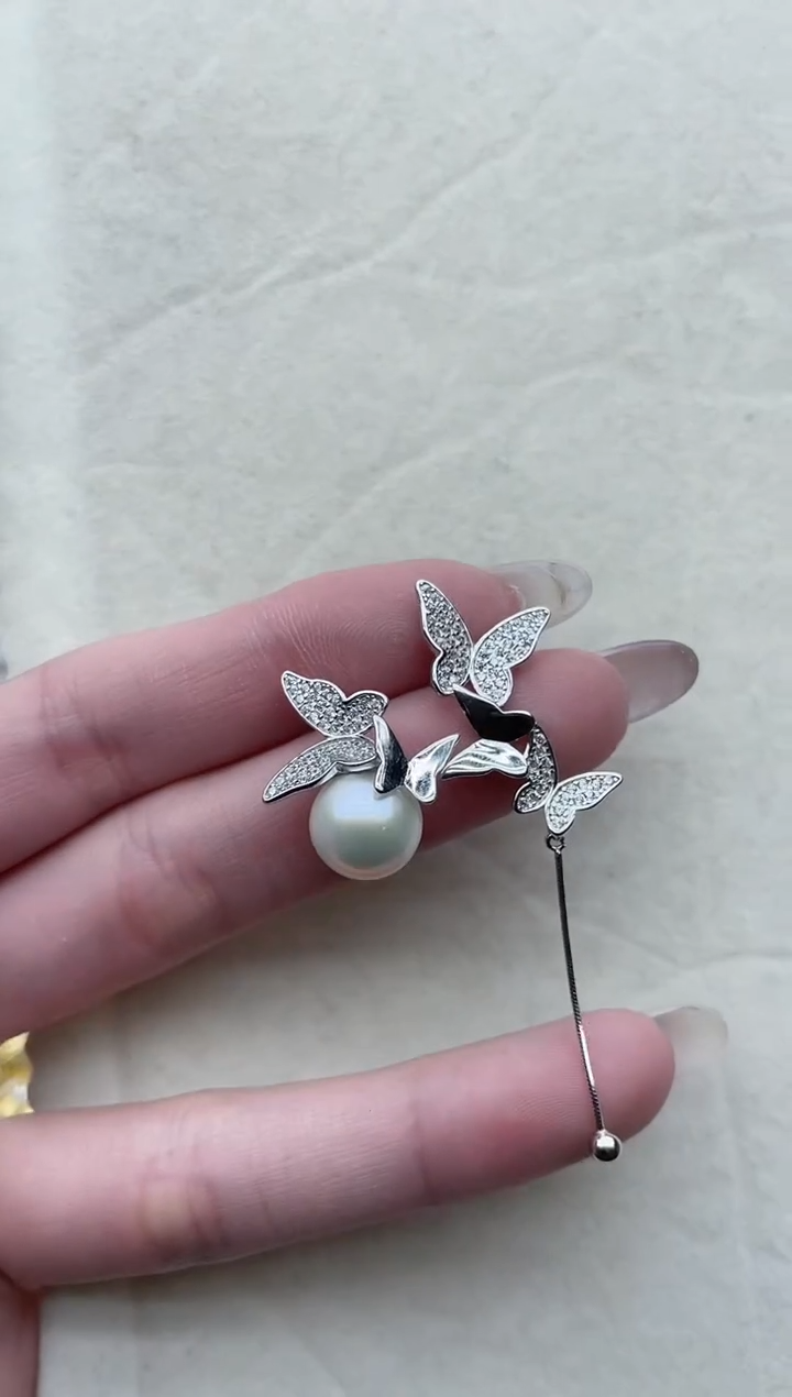 【闪购商品】淡水珍珠耳饰银S925镶嵌63