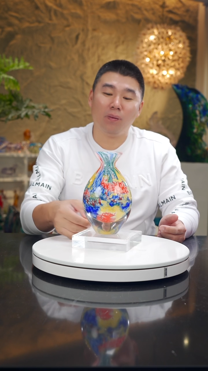 手工艺品琉璃莫奈花园香薰瓶
