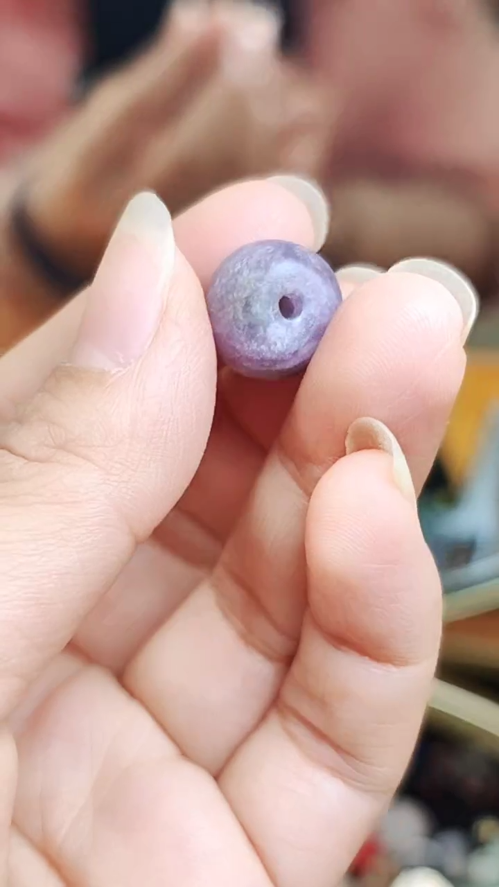 琉璃/树脂/塑料类藏传老蓝萤石珠子