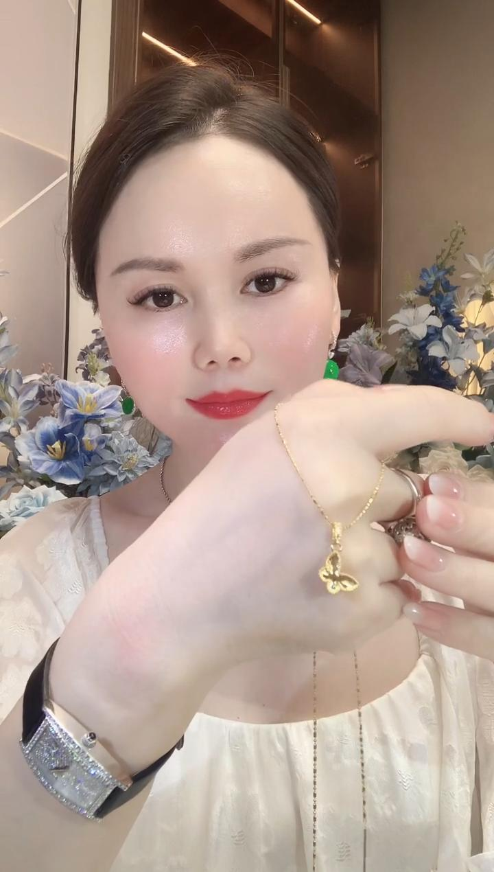 【云中意】-18K金蝴蝶配件 - 多样性发货一件