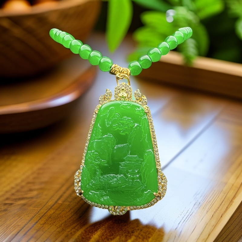 ｛老三高端甄选｝CT10时尚绿色山水牌子