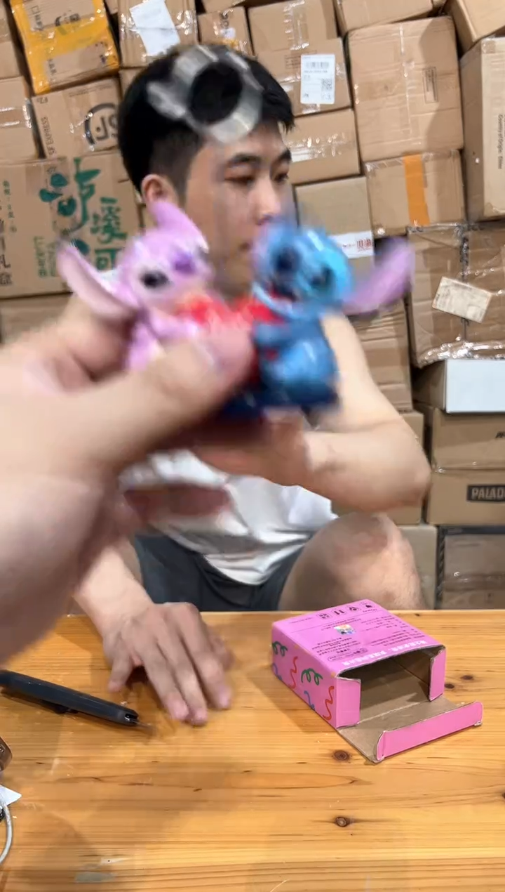 瓷片原盒史迪仔安琪名片夹