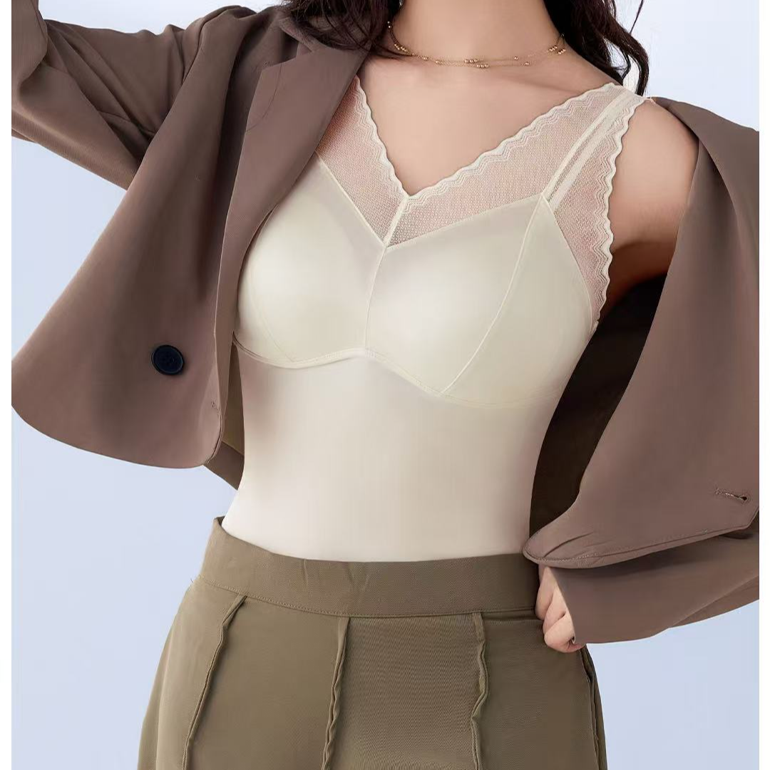 新款免穿文胸美体背心百搭打底吊带