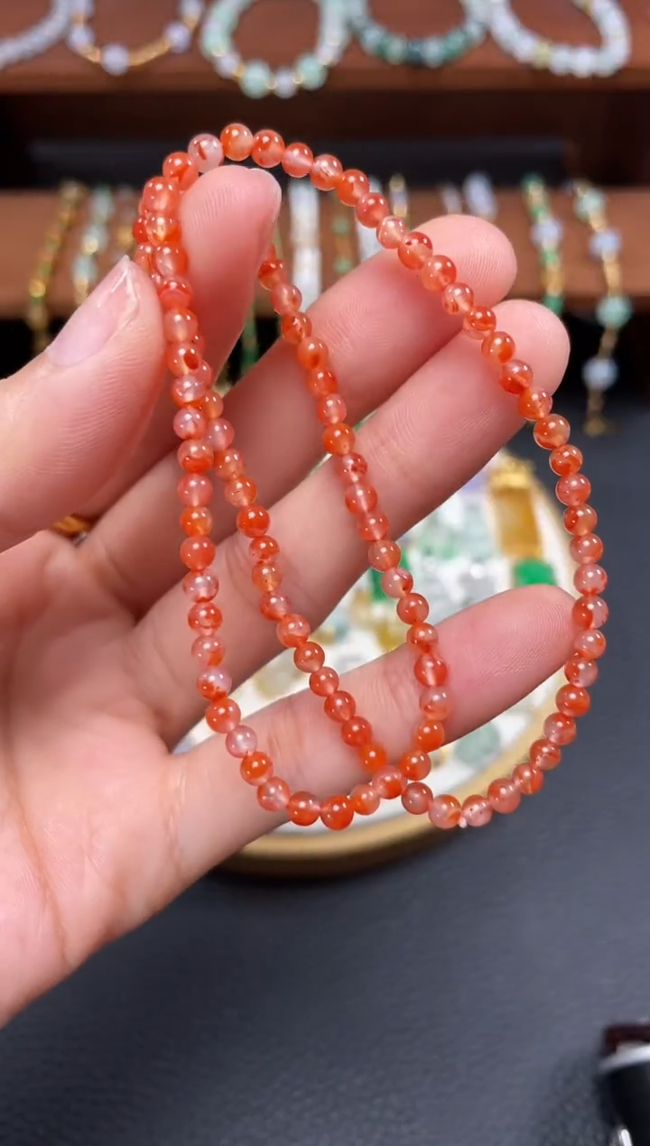 【闪购商品】南红玛瑙手串未镶嵌一个  JK637