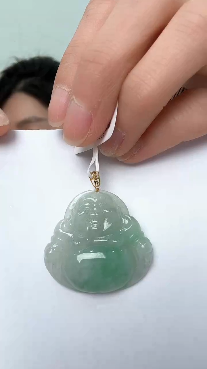 颈饰18K金镶嵌翡翠【3】