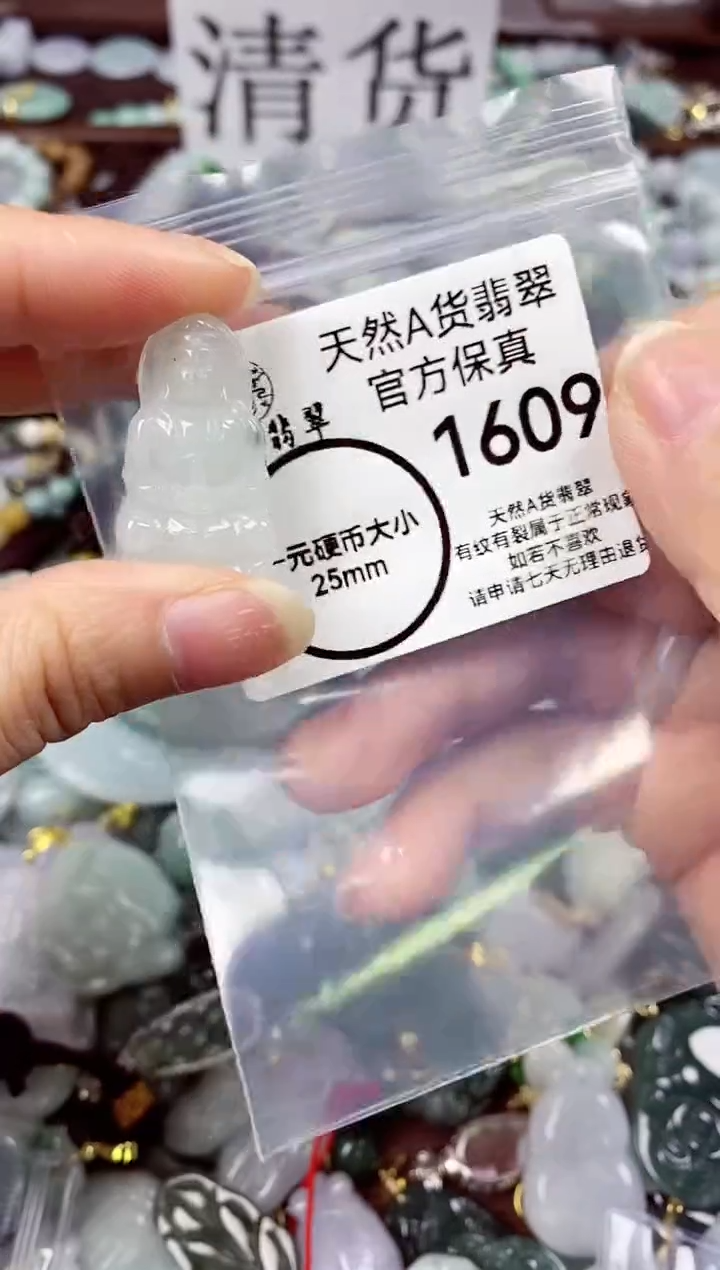 【闪购商品】翡翠颈饰未镶嵌天然A货翡翠1609