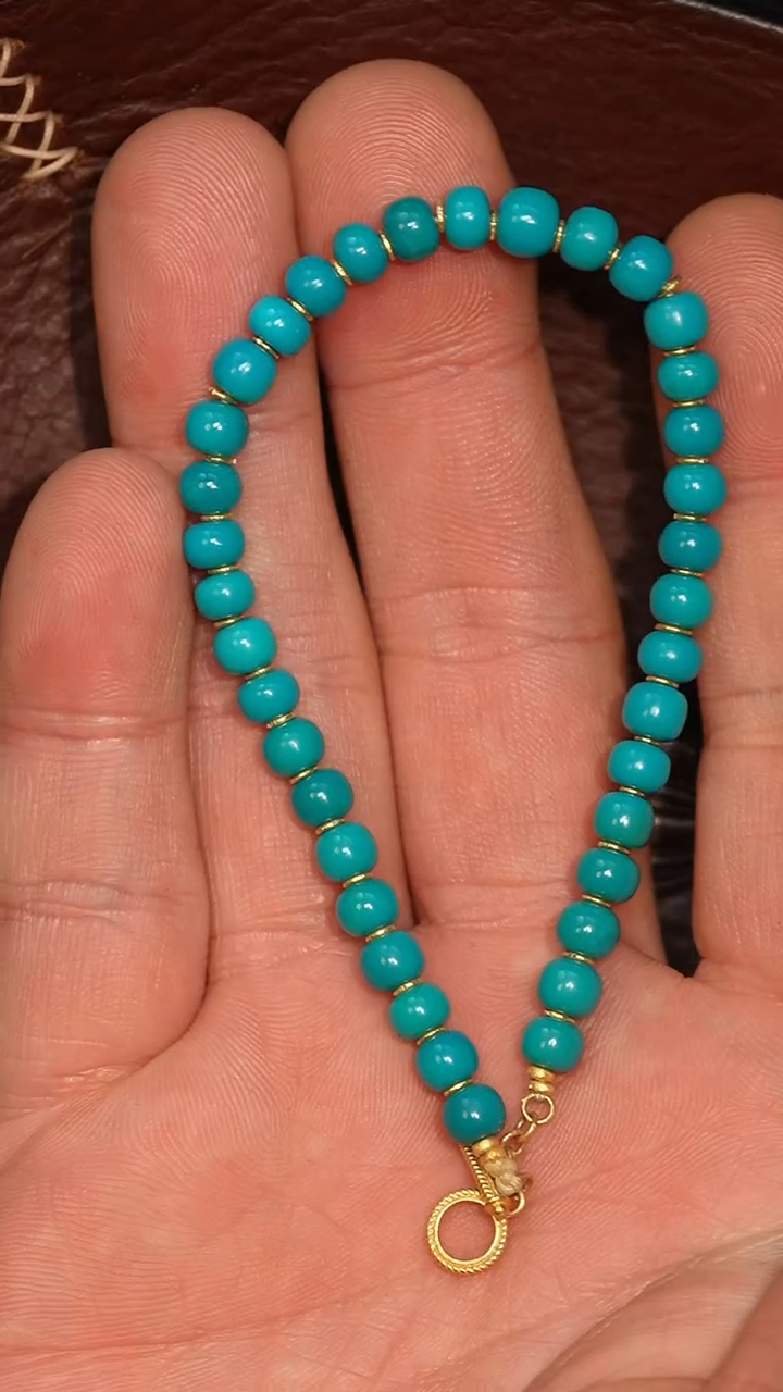 未镶嵌绿松石套链冲赛康胡子哥，DIY一204