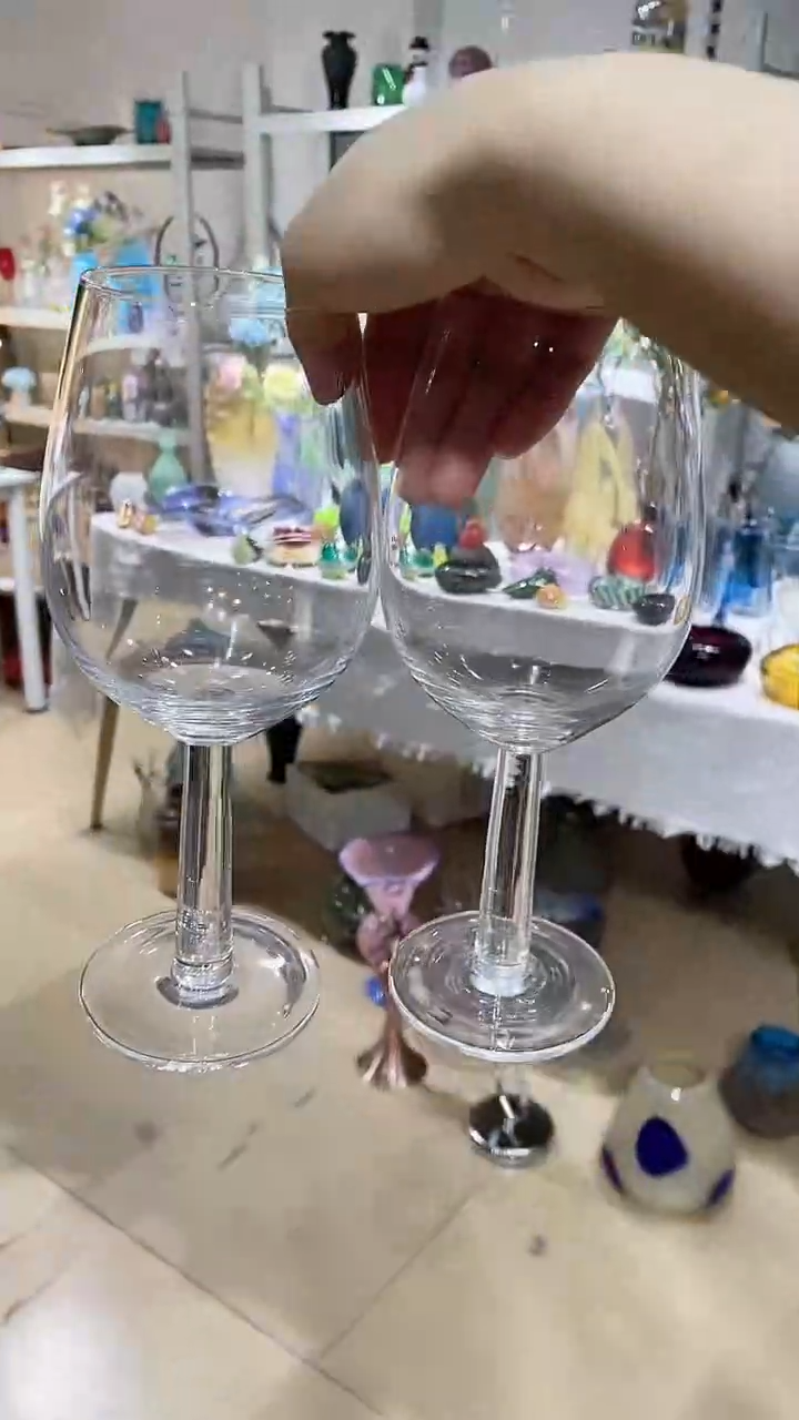 【闪购商品】水晶玻璃2只粗杆红酒杯