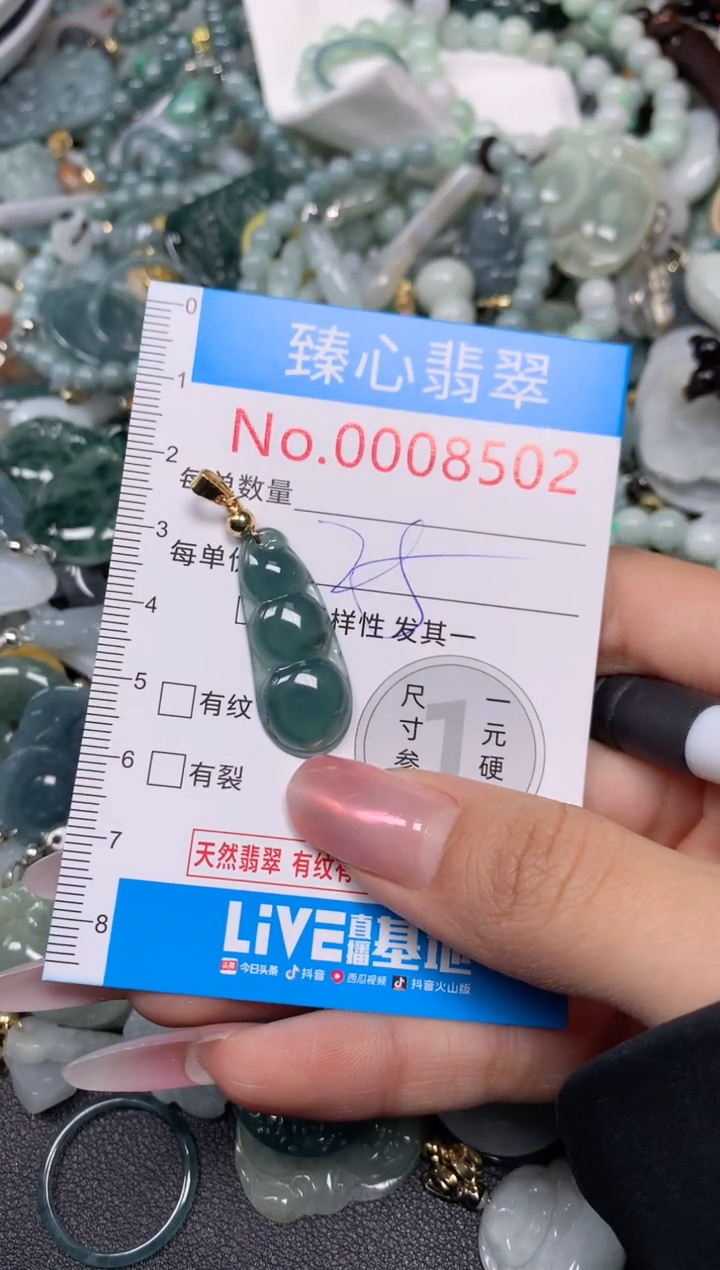 【闪购商品】翡翠颈饰未镶嵌含绳0008502