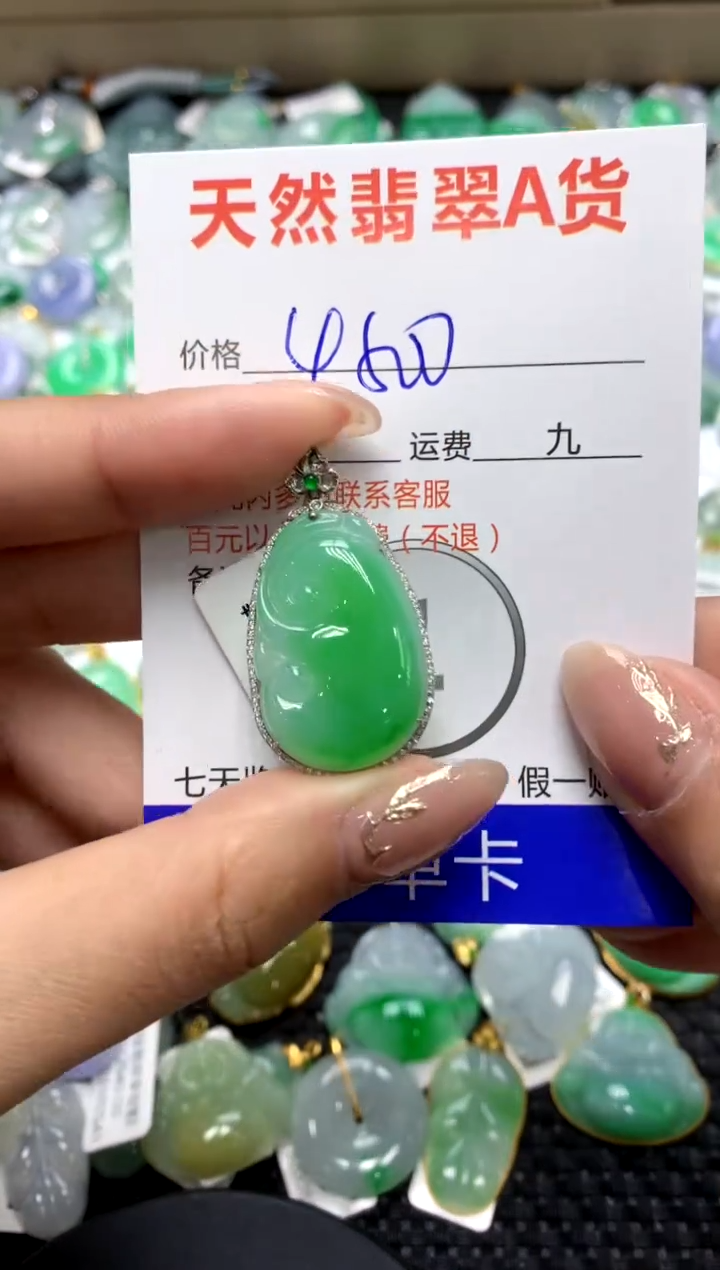 【闪购商品】翡翠颈饰18K金镶嵌111111111