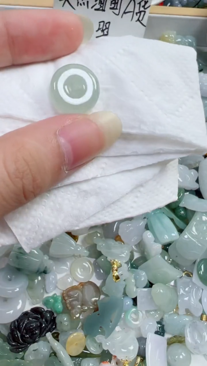 翡翠裸石173号链接，A货翡翠