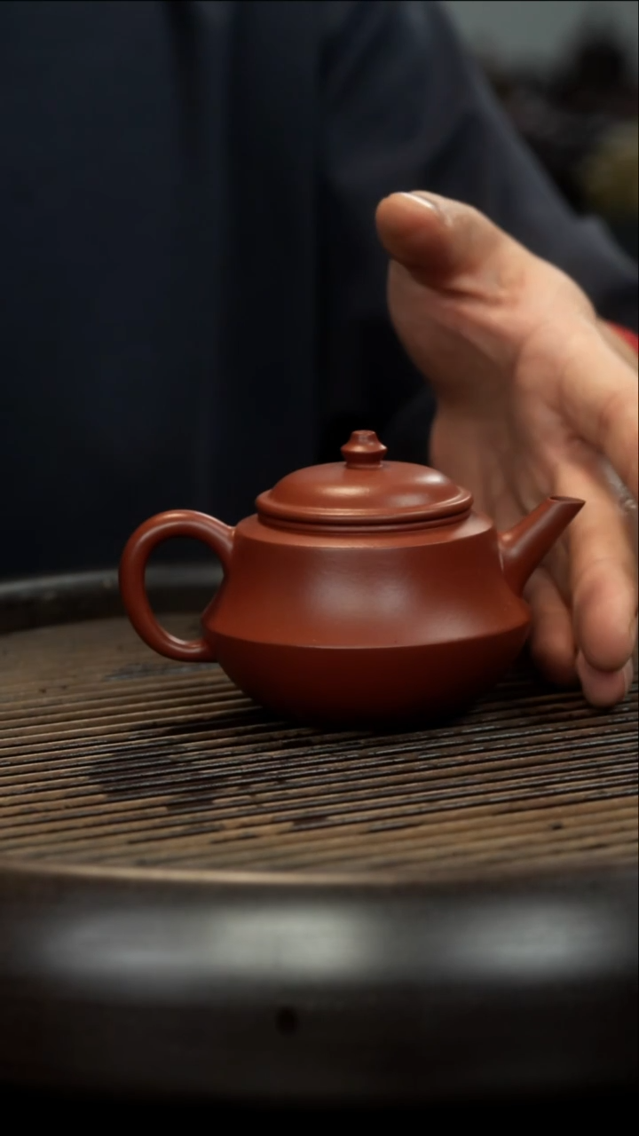 茶壶紫砂朱泥 水平小葫芦壶