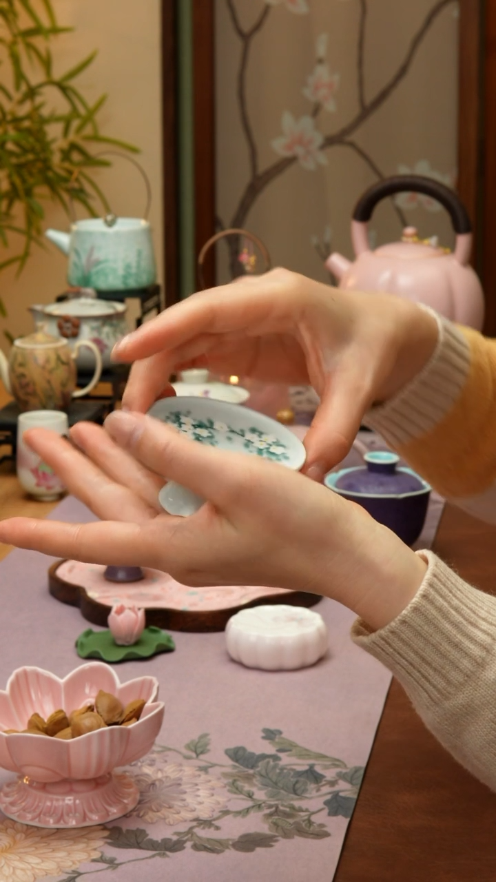 【闪购商品】【领丰茶具福力】冰梅盖置