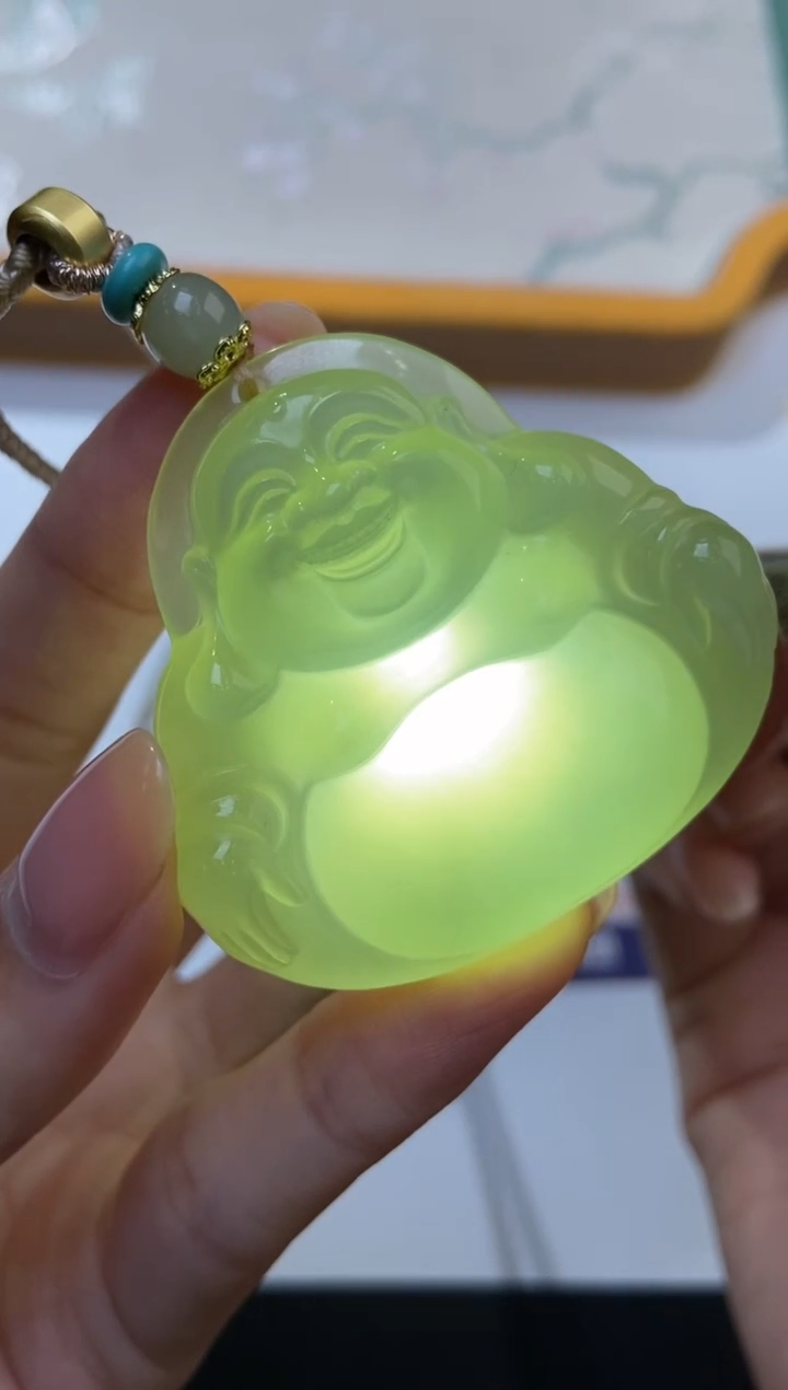 颈饰未镶嵌和田玉379513/和田玉佛公   多样性一件发