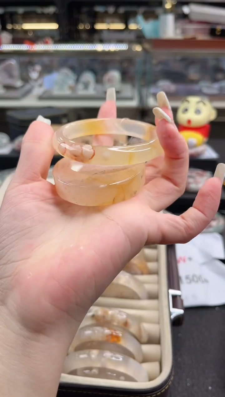 未镶嵌手镯石英质玉56圈口 （赠品镯心）3749474