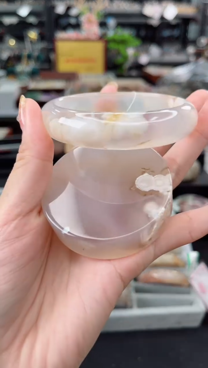 【闪购商品】石英质玉手镯未镶嵌60圈口（赠品镯心）34562575