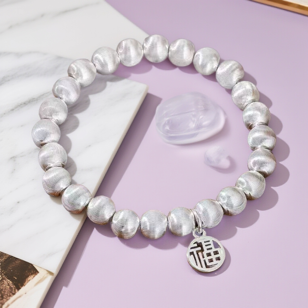  L-00103 拉丝猫眼福牌手链 精美素款气质韩版饰品 