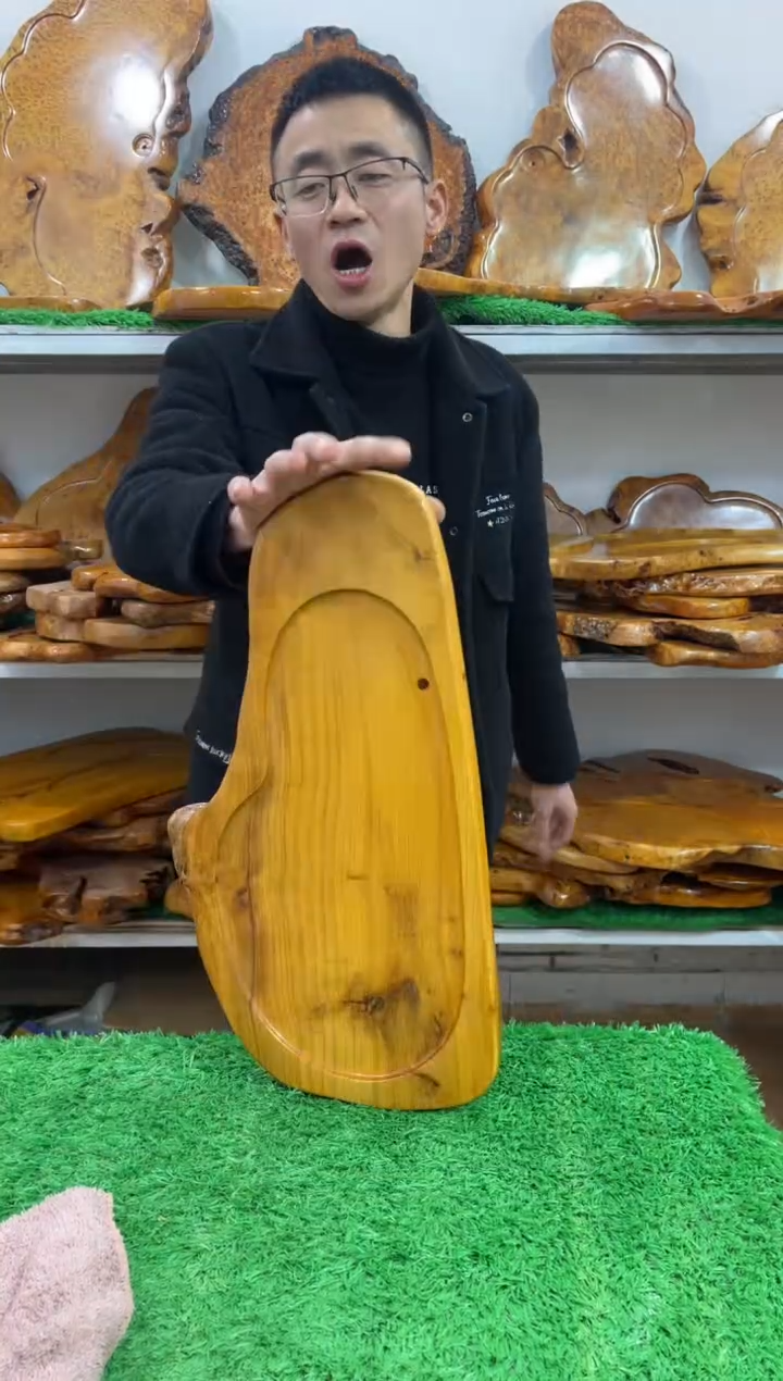 【闪购商品】四川香杉枯木榴茶盘