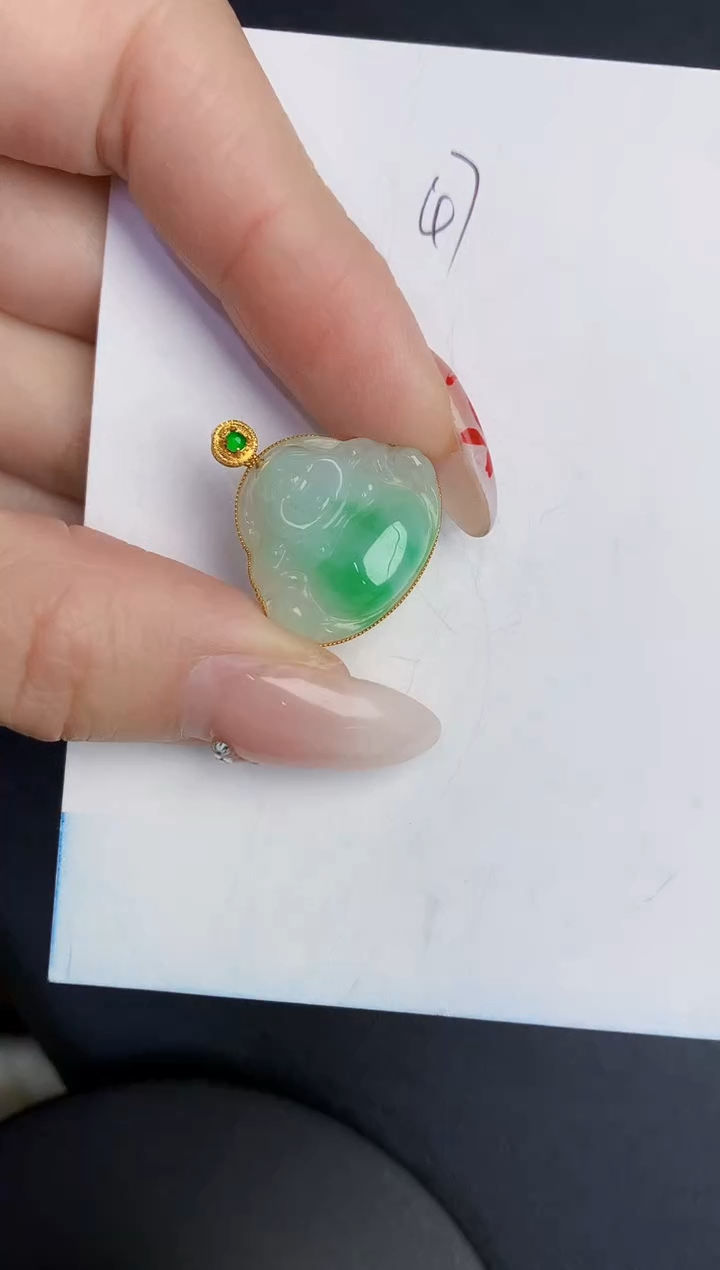 【闪购商品】翡翠颈饰18K金镶嵌00000000000