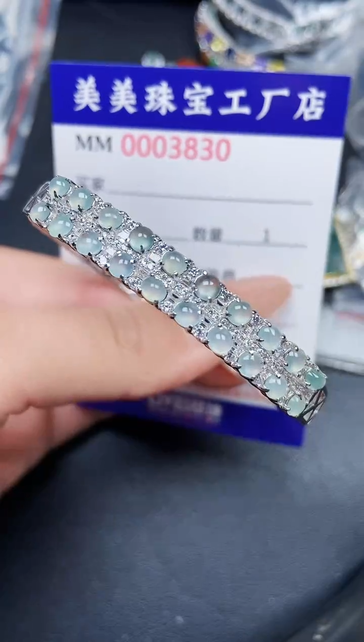 【闪购商品】翡翠颈饰银S925镶嵌3830