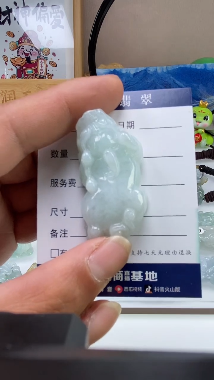 【闪购商品】翡翠颈饰未镶嵌多人貔貅