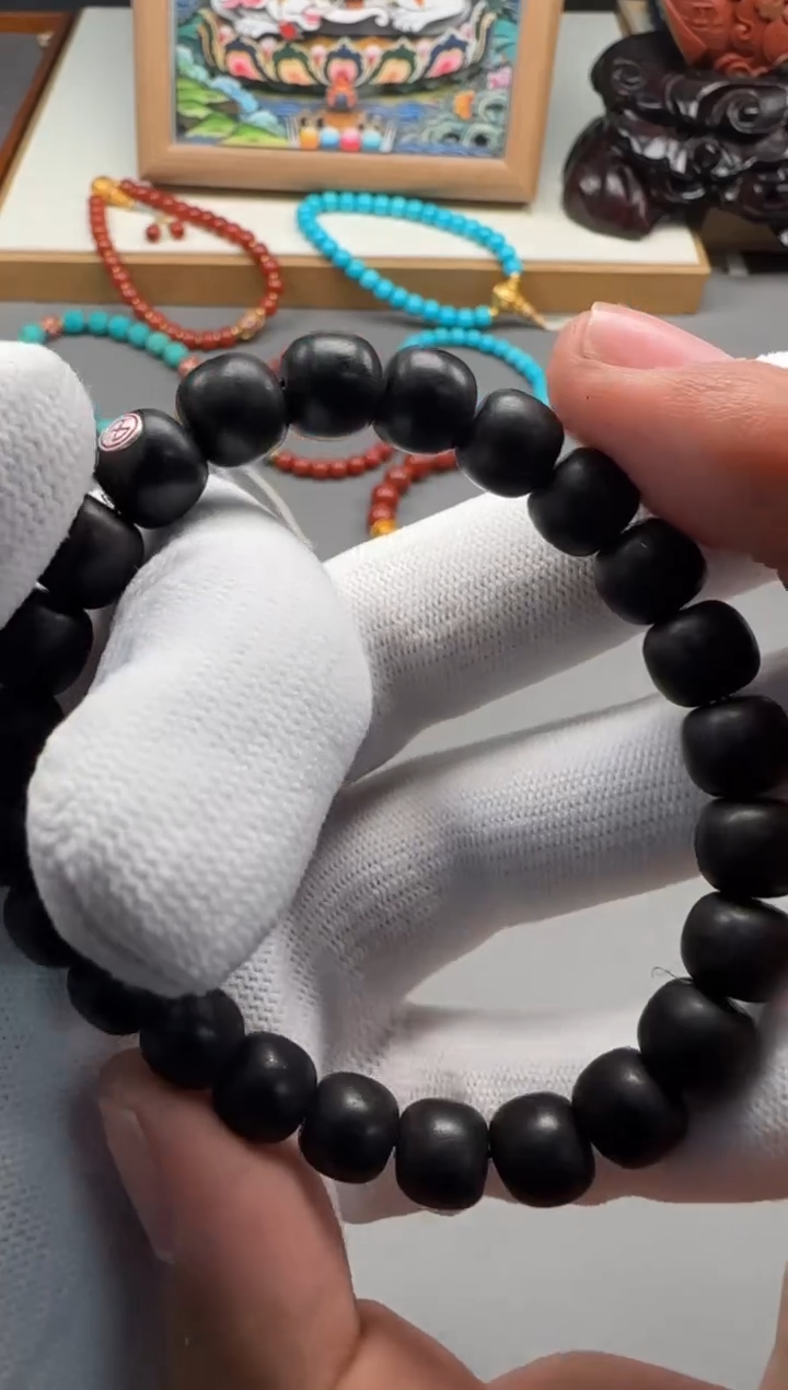 【闪购商品】乌木类手串足金镶嵌手串手串