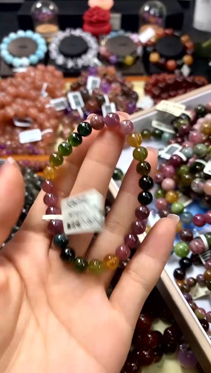 未镶嵌手链碧玺6+