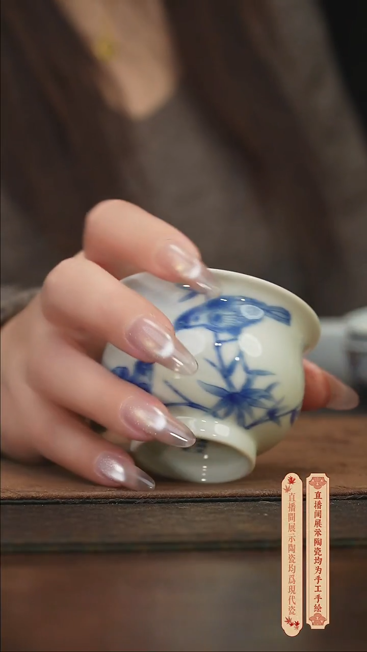 瓷片柴窑青花破价福利