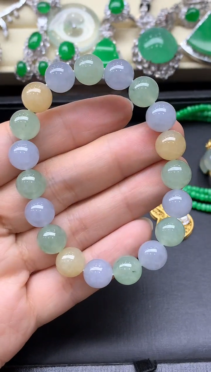 未镶嵌手链翡翠666-中国好珍宝