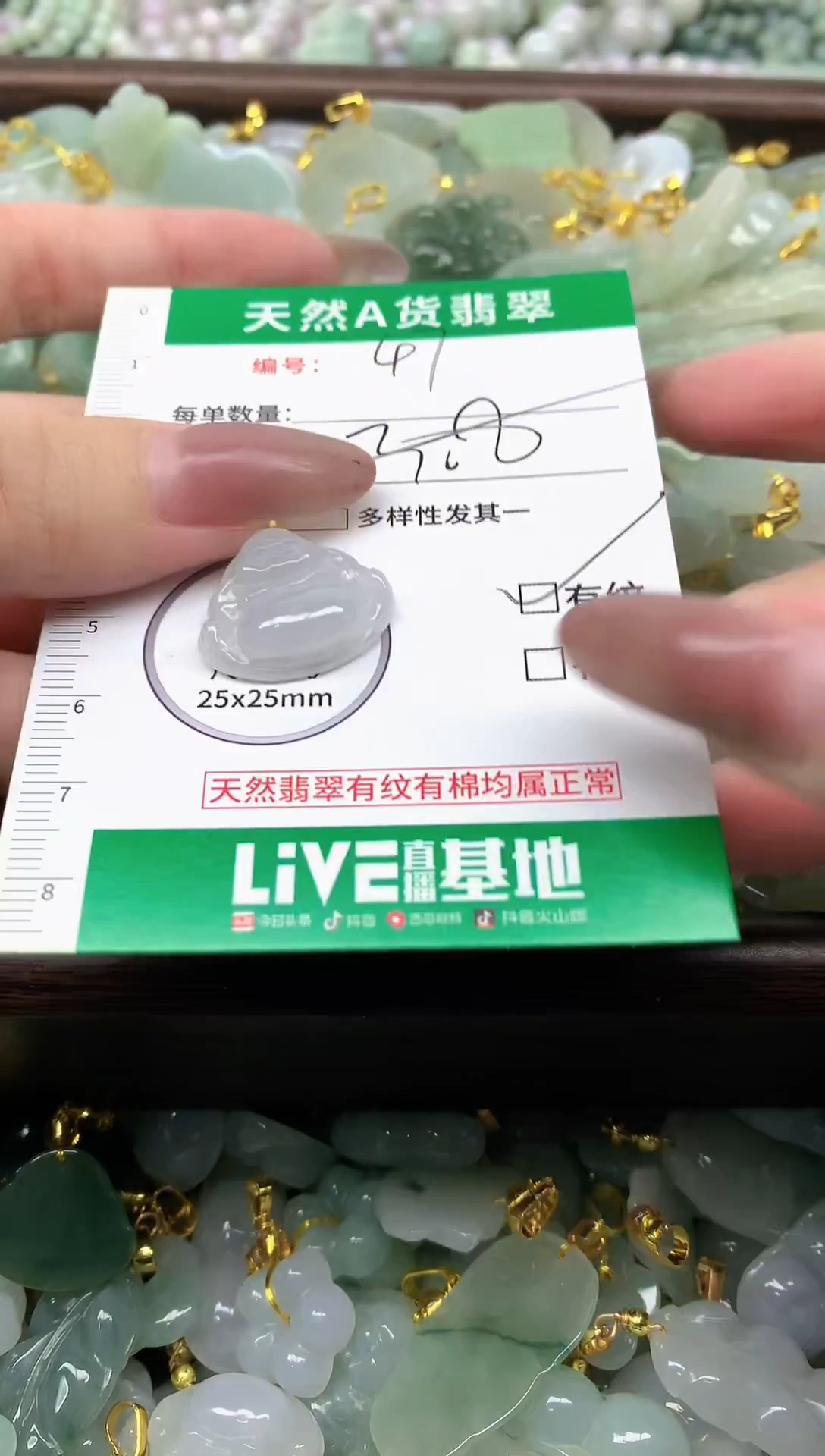 颈饰未镶嵌翡翠纯天然缅甸A货翡翠-47