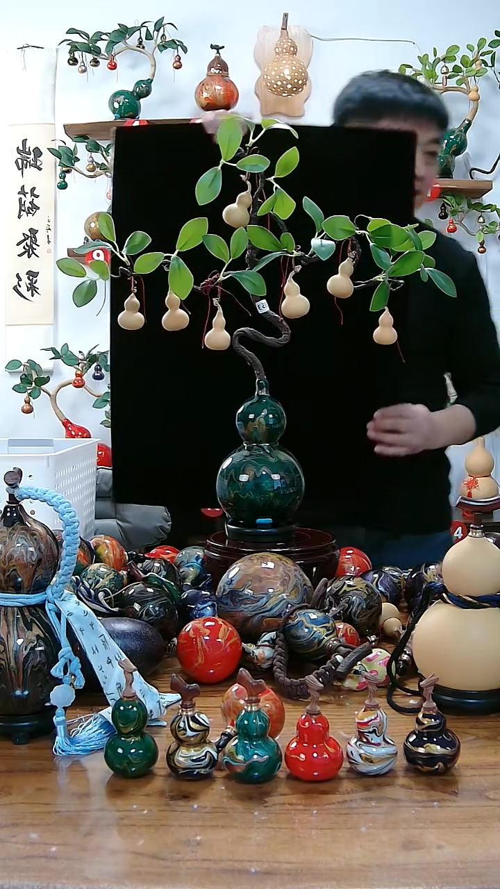 藤葫芦摆件把件   353