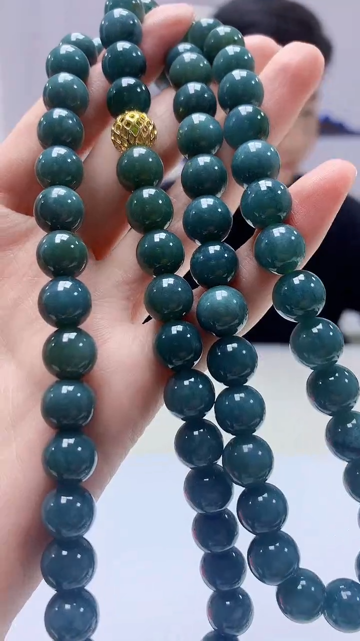 【闪购商品】定制翡翠未镶嵌4917zm-毛货珠链128